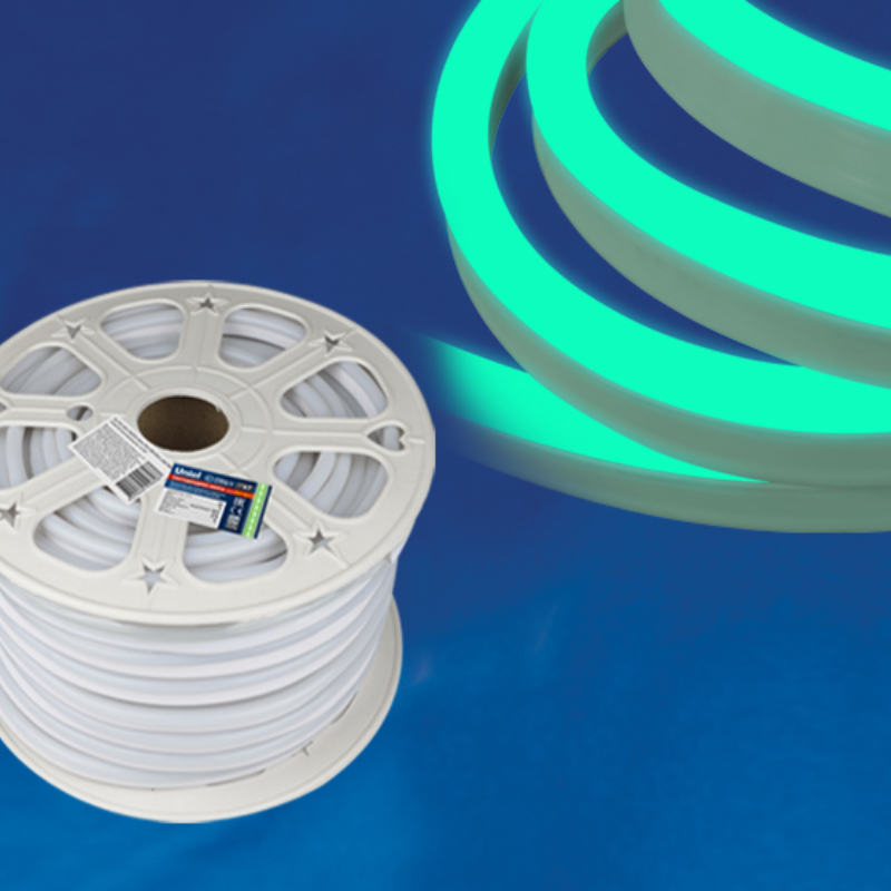 Новый проект (7) Гибкий неон,ULS-N21-2835-120LED/m-8mm-IP67-220V-8W/m-50M-DW бобина GREEN